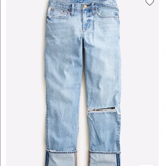 NWT J. Crew Cuffed Slouchy Boyfriend Jeans - Picture 2 of 11
